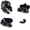 Lightning Karate Martial Arts Sparring Deluxe 6 Piece Package Deal w/Ultra Lightning Kicks & Free Mouthpiece (Black, Adult Large) view 1