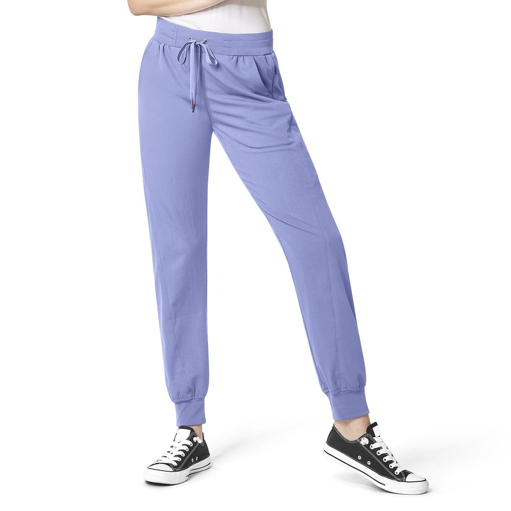 WonderWink Aero Women's Cargo Jogger Scrub Pant - Ceil Blue, S