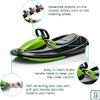 Gizmo Riders Snow Sled for Kids, Adults - Toboggan Sled, Easy Turning Steering Wheel, Anti-Slip Seat, Pull Up Brake, Durable Plastic Sled, Lightweight, Snow Sleds, Age 3+, 260 lbs view 4