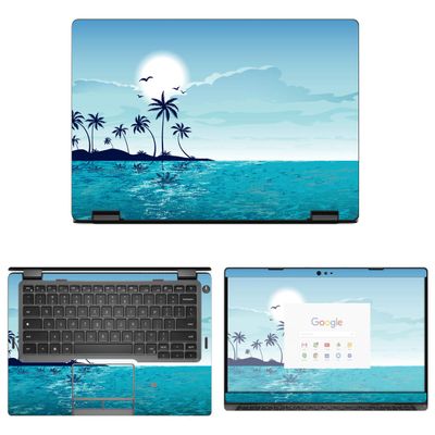 Decalrus - Protective Decal Beach Skin Sticker for Dell Latitude 5300 2-in-1 Chromebook Enterprise (13.3" Screen) case Cover wrap DEchrmbk2in1_5300-96
