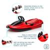 Gizmo Riders Snow Sled for Kids and Adults  Lightweight Toboggan with Steering Wheel, Anti-Slip Seat, Pull Up Brake, Durable Plastic Design, Easy to Control, Ages 3+, Up to 260 lbs. view 2