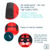 Gizmo Riders Snow Sled for Kids and Adults  Lightweight Toboggan with Steering Wheel, Anti-Slip Seat, Pull Up Brake, Durable Plastic Design, Easy to Control, Ages 3+, Up to 260 lbs. view 3