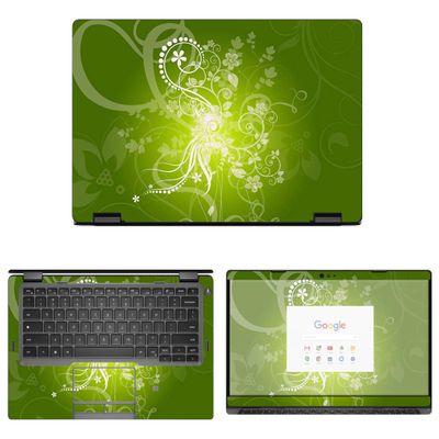 Decalrus - Protective Decal Floral Skin Sticker for Dell Latitude 5300 2-in-1 Chromebook Enterprise (13.3" Screen) case Cover wrap DEchrmbk2in1_5300-115