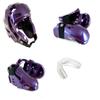 Thunder Double Layered Protected Gear Set for Sparring w/Free Mouthpiece (Red, Small) view 2
