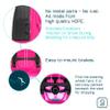 Gizmo Riders Stratos - 2-Person Racing Style Bobsled with Steering Wheel, Corrosion Free Plastic with Snap Together Assembly, Holds 250lbs, Ages 3 and Up (Monster Pink) view 3