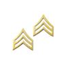 Law Enforcement/Police Sergeant Gold Rank Pin Tall 15/16" Pair view 1
