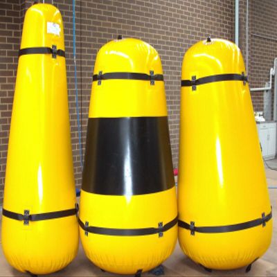 Inflatabe Floating 0.7mm PVC Swimming Water Barrier Racing Marker Buoy/Pump (3x2ft.)