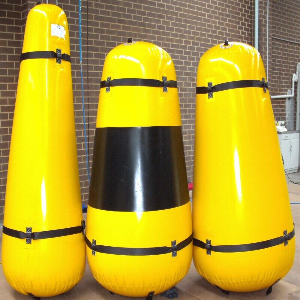 Inflatabe Floating 0.7mm PVC Swimming Water Barrier Racing Marker Buoy/Pump (3x2ft.)