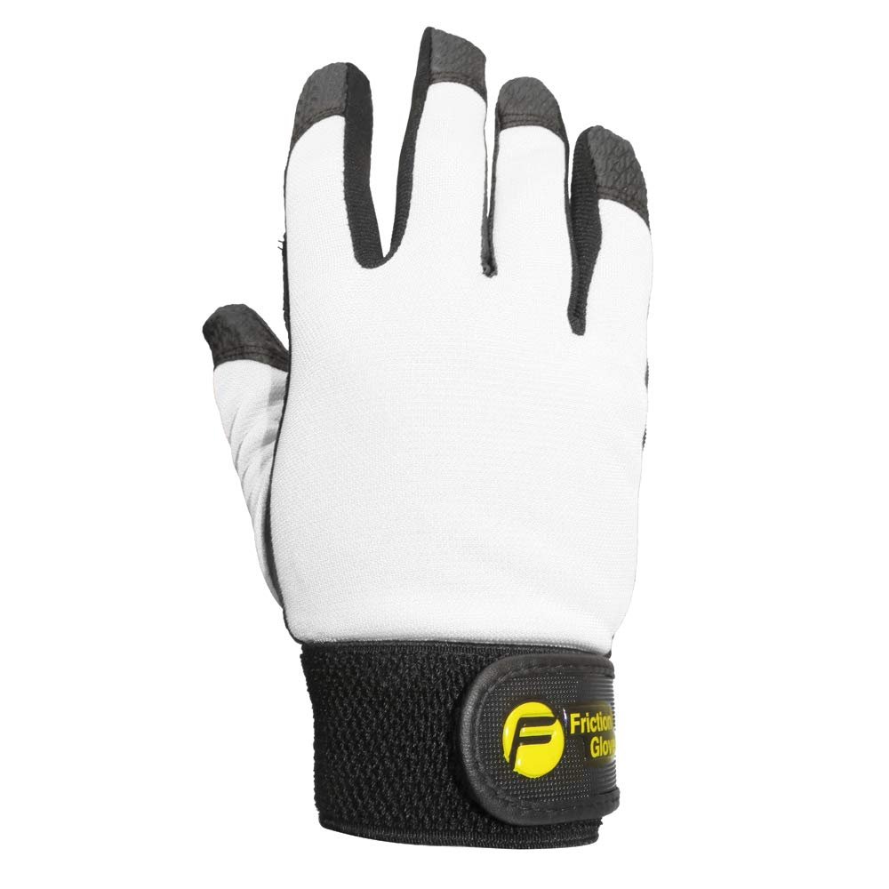 Friction Gloves Friction 3 Ultimate Frisbee Gloves - Pair - White - Men M