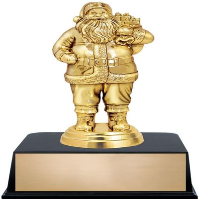 Crown Awards Santa Trophy, 6" Santa Clause Trophy with Custom Engraving, 50 Pack Prime