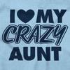 Brisco Brands Love My Crazy Aunt Funny Cool Auntie Baby Romper Boys or Girls view 2