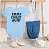 Brisco Brands Love My Crazy Aunt Funny Cool Auntie Baby Romper Boys or Girls view 3
