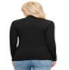 ALWAYS Women's Long Sleeve Mock Turtleneck - Premium Soft Stretch Lightweight Layer Basic Pullover Shirt Top Black M view 4