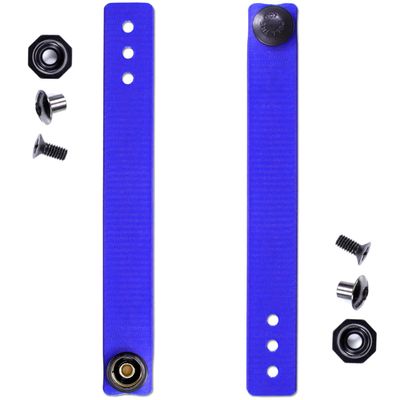 [1 Pair] HolsterSmith - (5.75 inch) - IWB Soft Belt Loops - (Royal Blue)  HD Ruberized Nylon - w/Pull-The-Dot Security Snaps & Mounting Hardware - (Fits 1.25-2.0 inch Belts (Adjustable)