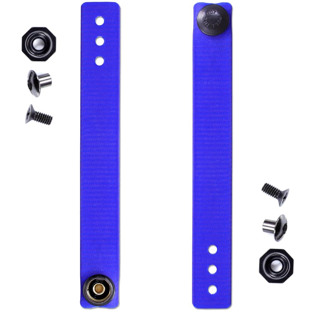 [1 Pair] HolsterSmith - (5.75 inch) - IWB Soft Belt Loops - (Royal Blue)  HD Ruberized Nylon - w/Pull-The-Dot Security Snaps & Mounting Hardware - (Fits 1.25-2.0 inch Belts (Adjustable)