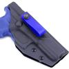 [1 Pair] HolsterSmith - (5.75 inch) - IWB Soft Belt Loops - (Royal Blue)  HD Ruberized Nylon - w/Pull-The-Dot Security Snaps & Mounting Hardware - (Fits 1.25-2.0 inch Belts (Adjustable) view 3