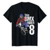 8 Year Old BMX Birthday Party Boys Dirt Bike Biking 8th Gift T-Shirt view 1