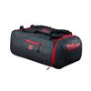 Wilson Sport Duffle Bag - Black/Red, Holds Soccer Balls and Volleyballs view 2