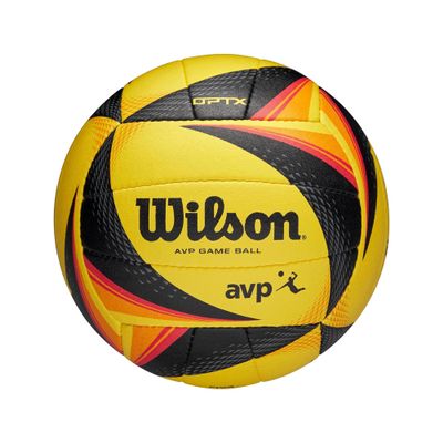 Wilson AVP OPTX Game Volleyball - Official Size, Yellow/Black