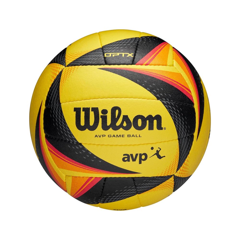 Wilson AVP OPTX Game Volleyball - Official Size, Yellow/Black