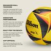 Wilson AVP OPTX Game Volleyball - Official Size, Yellow/Black view 4