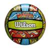 WILSON Ocean Graffiti Outdoor Recreation Volleyball - Official Size, Green/Orange/Blue view 1