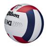 WILSON K1 Silver Indoor Game Volleyball - Official Size, Red/White/Navy view 2
