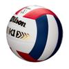 Wilson K1 Gold Indoor Volleyball - Official Size, Red/White/Navy view 2