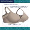 Beauty Back Full Figure Wirefree Extended Side and Back Smoother Bra 71267, Star White, 36C view 4