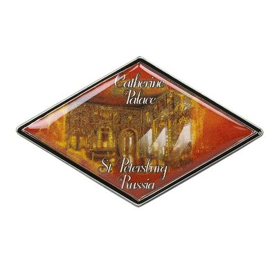 Collectible Novelty Pin for Backpack, Scarf - Made From Jeweler Class Metal - Spartan and the Green Egg Explorer Pin Series: Catherine Palace -St Petersburg, Russia (83)