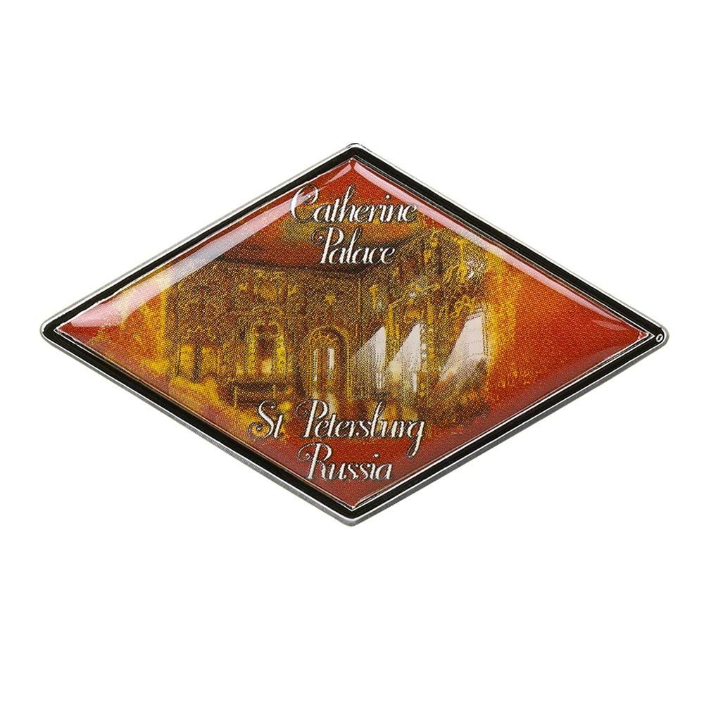 Collectible Novelty Pin for Backpack, Scarf - Made From Jeweler Class Metal - Spartan and the Green Egg Explorer Pin Series: Catherine Palace -St Petersburg, Russia (83)