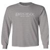 0232. Vintage New York Bronx NYC Street wear Men's Long Sleeve t Shirt (Light Gray Small) view 1