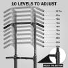 SogesPower Power Tower Dip Station Pull Up Bar for Home Gym Adjustable Height Strength Training Workout Equipment view 2