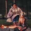 Camp Poncho Sleeping Bag Wearable Hooded Blanket - Envelope Lightweight Thermal Cloak Cape Windproof with Premium Stuff Compression Sack for Backpacking Hiking Hunting Fishing Outdoor Sport view 2