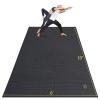 GXMMAT Large Yoga Mat 12'x6'/10'x6'/6'x8'(7mm), Extra Thick Workout Mats for Home Gym Flooring, Ultra Comfortable Non-Slip Quick Resilient Barefoot Wide Exercise Mat for Pilates, Stretching,Meditation view 1