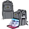 519 Fitness Meal Prep Backpack,Hiking Outdoor Insulated Unisex Lunch Cooler with Computer Compartment,Include 6 Meal Containers,2 Ice Packs and Shaker view 1