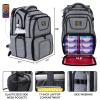 519 Fitness Meal Prep Backpack,Hiking Outdoor Insulated Unisex Lunch Cooler with Computer Compartment,Include 6 Meal Containers,2 Ice Packs and Shaker view 2