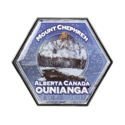 Collectible Novelty Pin for Backpack, Scarf - Made From Jeweler Class Metal - Spartan and the Green Egg Explorer Pin Series: Mount Chephren, Alberta - Canada (248)