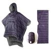 Thermal Poncho Wearable Hooded Blanket - Envelope Lightweight Camp Sleeping Bag Cloak Cape Windproof with Premium Stuff Compression Sack for Backpacking Hiking Hunting Fishing Military Outdoor Sport view 1