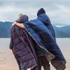 Thermal Poncho Wearable Hooded Blanket - Envelope Lightweight Camp Sleeping Bag Cloak Cape Windproof with Premium Stuff Compression Sack for Backpacking Hiking Hunting Fishing Military Outdoor Sport view 3