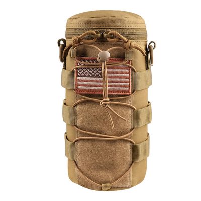 AMYIPO Water Bottle Pouch Molle Tactical Holder Storage Bag for 32oz Carrier (Khaki)