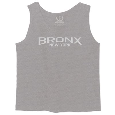0232. Vintage New York Bronx NYC Street wear Men's Tank Top (Light Gray Large)