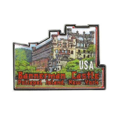 Collectible Novelty Pin for Backpack, Scarf - Made From Jeweler Class Metal - Spartan and the Green Egg Explorer Pin Series: Bannerman Castle - New York, USA (240)