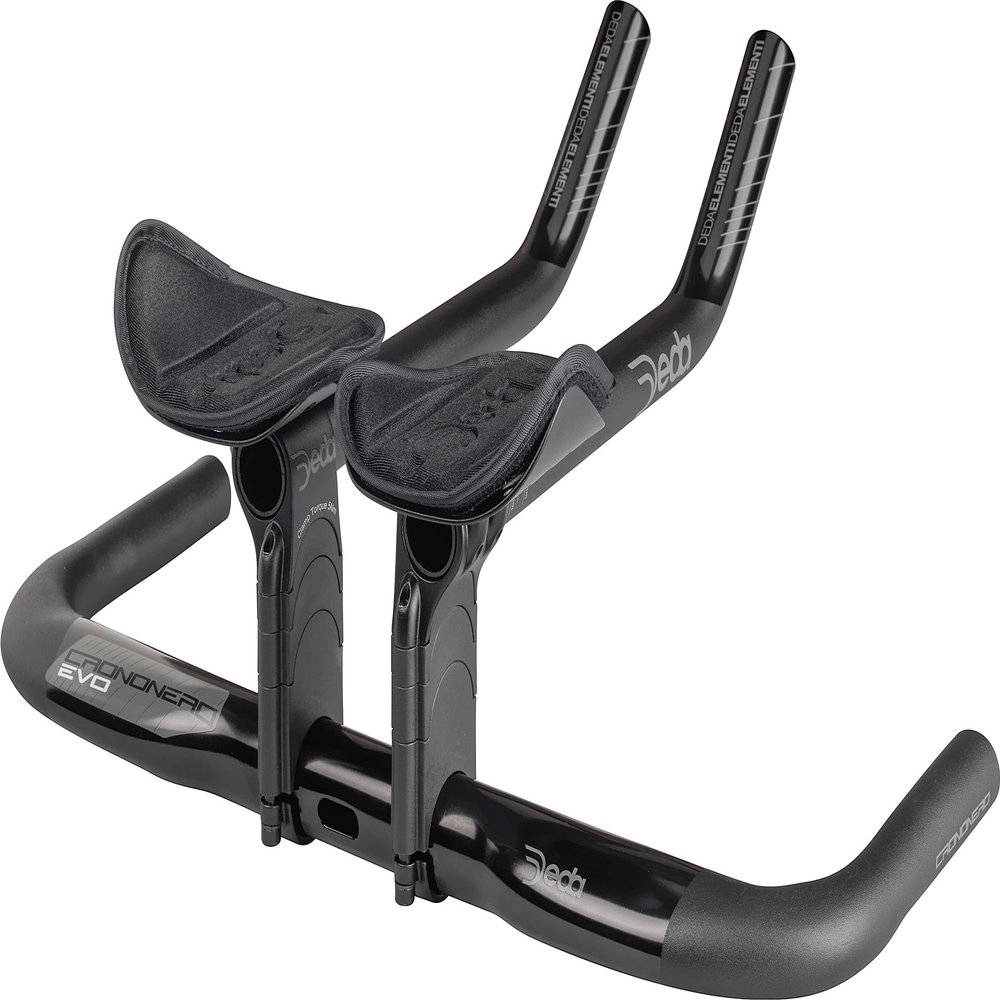 Deda Elementi Crononero EVO Aero Handlebar, Polish on Black (POB), 42cm