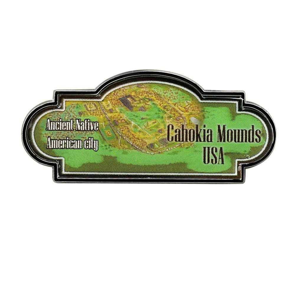 Collectible Novelty Pin for Backpack, Scarf - Made From Jeweler Class Metal - Spartan and the Green Egg Explorer Pin Series: Cahokia Mounds, USA (97)