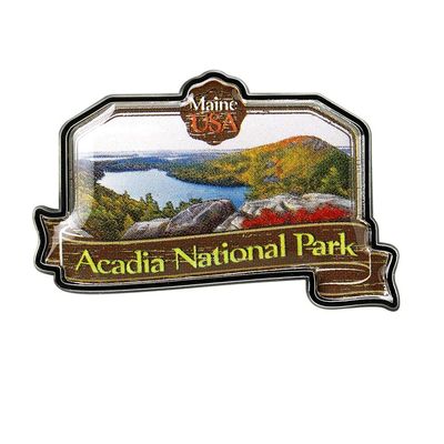 Collectible Novelty Pin for Backpack, Scarf - Made From Jeweler Class Metal - Spartan and the Green Egg Explorer Pin Series: Acadia National Park - Maine, USA (252)