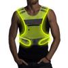 LED Reflective Vest Running Gear with Pouch, USB Charging & Ultralight Reflective Safety Vest | Large Pocket & Adjustable Waist for Night Running Cycling - 3 LED Glowing Modes Reflector Strips view 1