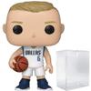 Funko POP NBA: Mavericks - Kristaps Porzingis Vinyl Figure (Bundled with Compatible Box Protector Case), Multicolor, 3.75 inches view 1