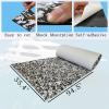CHURERSHINING Boat Flooring EVA Foam Boat Decking Camo Marine Carpet Faux Teak Sea Decking Mat Non-Slip Self Adhesive Flooring Sheet for Motorboat Yacht RV Kayak Surfboard 94x35 view 2