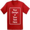 Custom Baby Shirt Baby Boys Baby Girls Personalized Text T-Shirt Front/Back Print Red 24M view 1